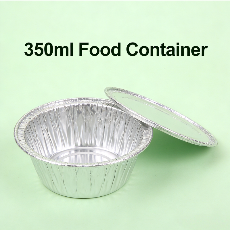 350ml Round Aluminum Foil Container – Food Grade, 