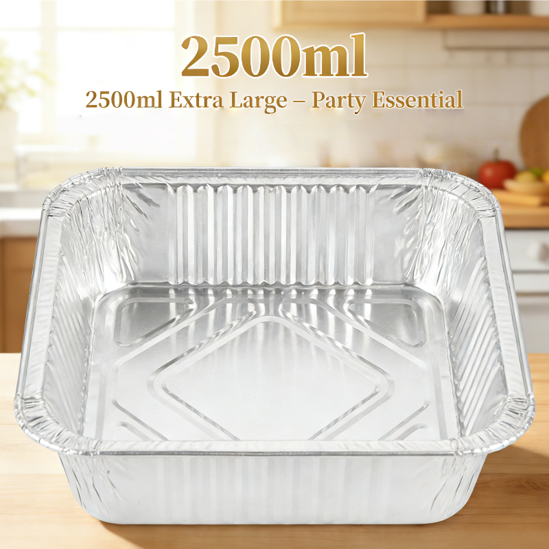 2500ml Large Aluminum Foil Container – Family Feas