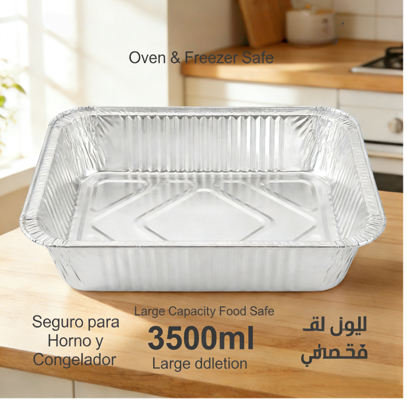 3500ml Large Aluminum Foil Container – Party Size,